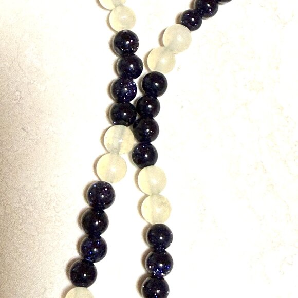 Genuine Gemstone Green Aventurine Donut Pendant & Prehnite Beaded Necklace - Picture 8 of 15